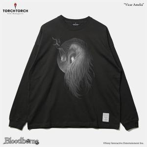 Bloodborne Tシャツコレクション： 教区長エミーリア ビッグシルエットロングスリーブTシャツ インクブラック S[TORCH TORCH]《０８月予約》｜amiami