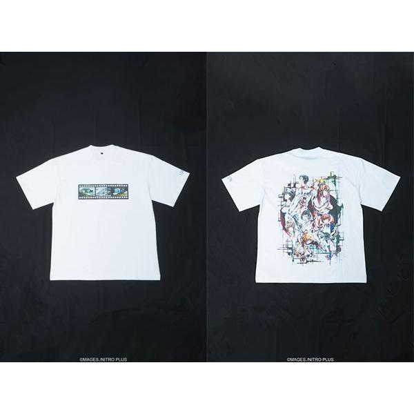 STEINS；GATE ラボメン 水墨画風 白地カラーTシャツ XL[有心蓮月]《発売済・在庫品》