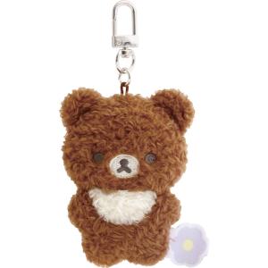 MV13501 リラックマ BASIC RILAKKUMA Flower ぶらさげぬいぐるみ チャイロイコグマ [サンエックス]の商品画像