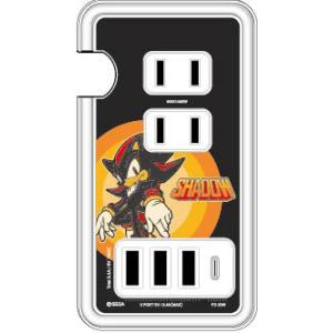 ソニック・ザ・ヘッジホッグ USB/USB Type-C付き ACタップ シャドウ[グルマンディーズ...