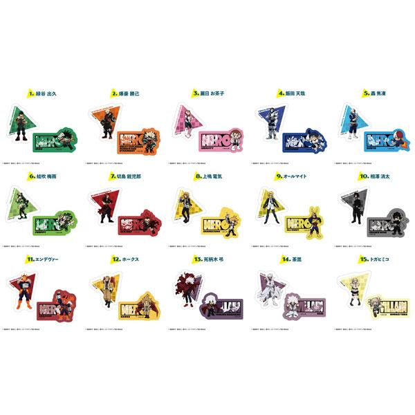 僕のヒーローアカデミア Wダイカットクリアステッカー 15パック入りBOX (食玩)[エフトイズ]《...