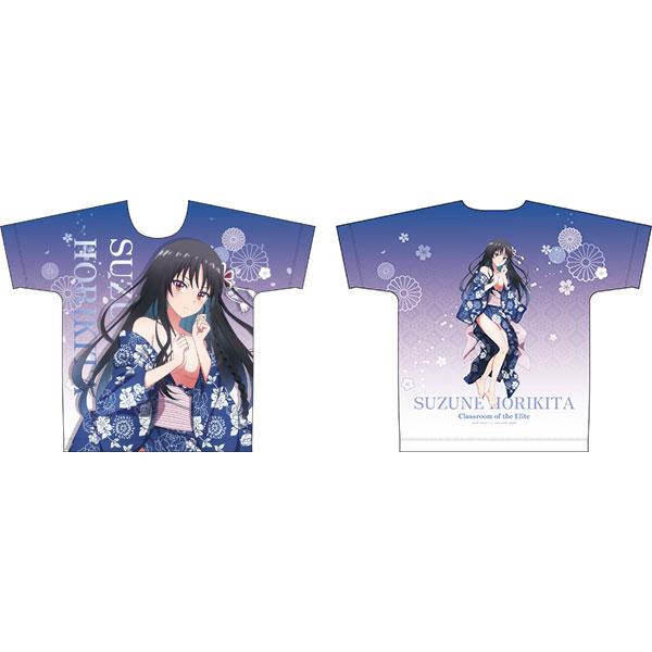 ようこそ実力至上主義の教室へ 描き下ろし フルグラフィックTシャツ 堀北鈴音(和服) L（再販）[エ...