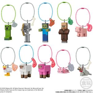 マインクラフト マスコット＆ビスケット 10個入りBOX (食玩)[バンダイ]《発売済・在庫品》