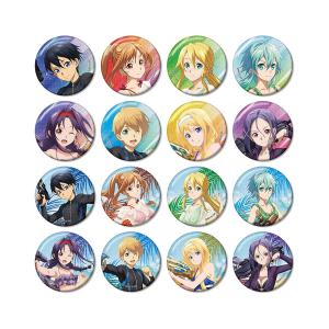 ソードアート・オンライン 描き下ろし ウォーターガンバトルver. トレーディンググリッター缶バッジ 16個入BOX[アルマビアンカ]【送料無料】《発売済・在庫品》