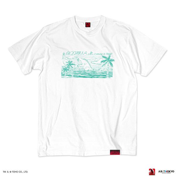 『ゴジラVSデストロイア』30周年 シーンイラストTシャツ 4(ゴジラジュニア)ホワイト XXL[A...