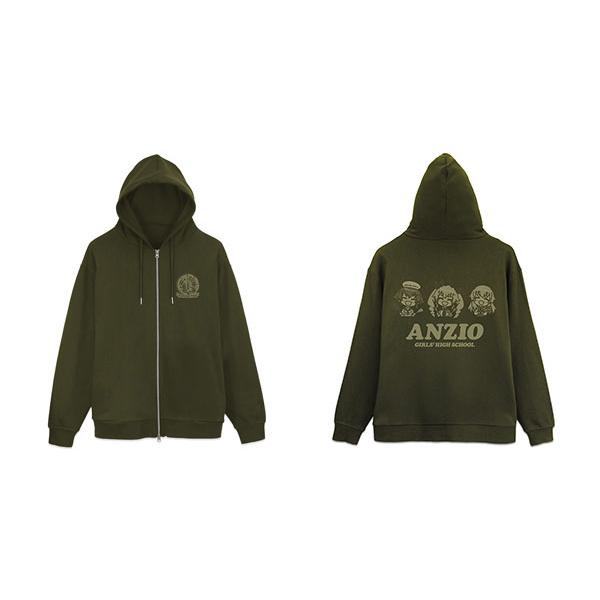 ガールズ＆パンツァー 最終章 アンツィオ高校 ジップパーカー/MOSS-XXL（再販）[コスパ]《発...