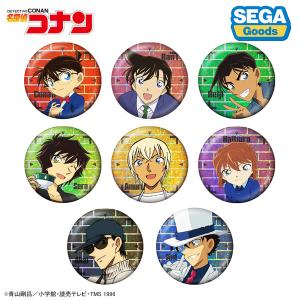 在庫処分品 名探偵コナン トレーディング缶バッジ 和装 1BOX=9パック