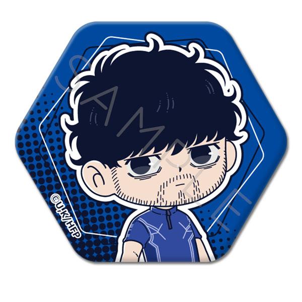 (s)ひゃくえむ｡ 六角形缶ﾊﾞｯｼﾞ B 小宮