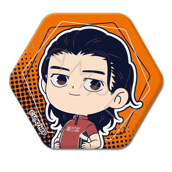 (s)ひゃくえむ｡ 六角形缶ﾊﾞｯｼﾞ C 仁神