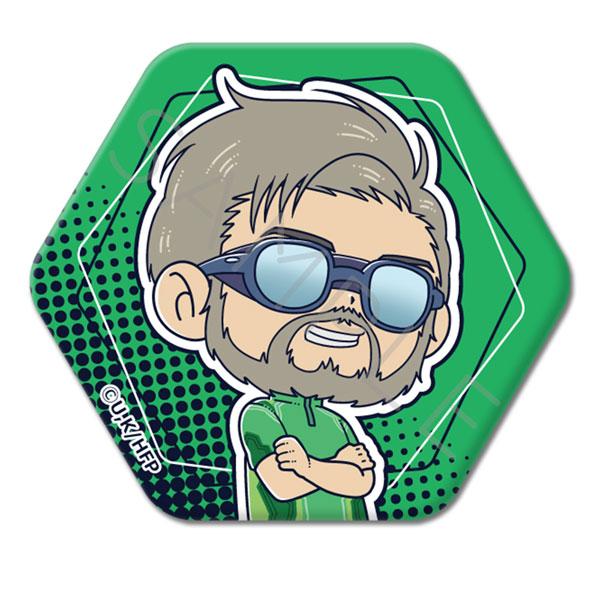 (s)ひゃくえむ｡ 六角形缶ﾊﾞｯｼﾞ E 海棠