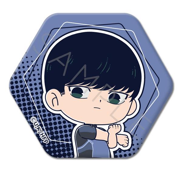 (s)ひゃくえむ｡ 六角形缶ﾊﾞｯｼﾞ F 樺木