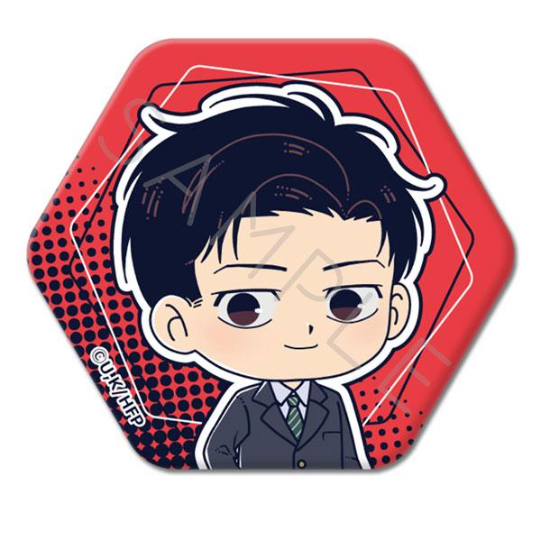 (s)ひゃくえむ｡ 六角形缶ﾊﾞｯｼﾞ M ﾄｶﾞｼ 高校生Ver.