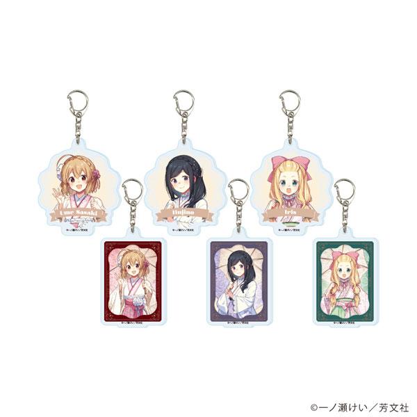 (s)ｱｸﾘﾙｷｰﾎﾙﾀﾞｰ 花唄ﾒﾓﾜｰﾙ 01 描き下ろしｲﾗｽﾄ