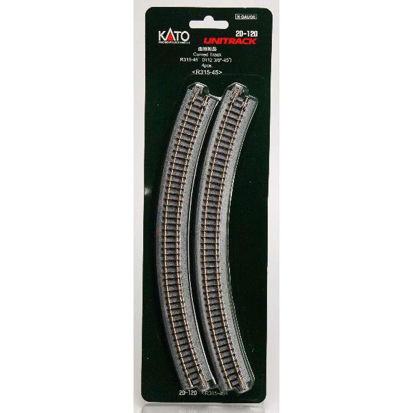 20-120 曲線線路R315-45° (4本入)[KATO]《発売済・在庫品》