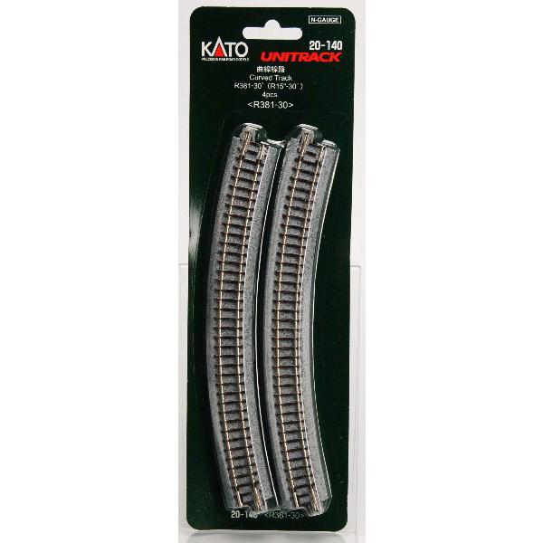 20-140 曲線線路R381-30° (4本入)[KATO]《発売済・在庫品》
