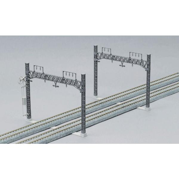 5-053 (HO)複線ワイドラーメン架線柱 6本入り(張力調整装置付き)[KATO]《発売済・在庫...