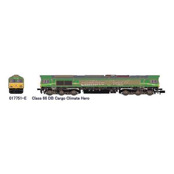 017751-E (N)Class 66 DB Cargo Climate Hero[ホビーセンター...