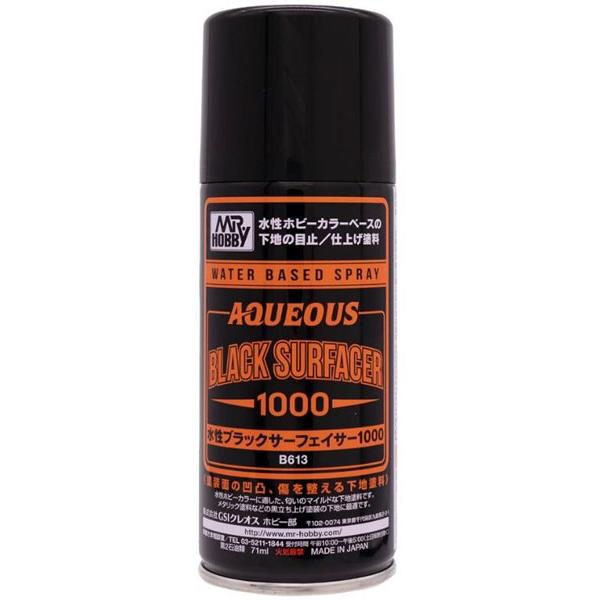 水性ブラックサーフェイサー1000スプレー（再販）[GSIクレオス]《発売済・在庫品》