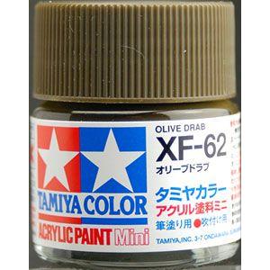 アクリルミニ XF-62 オリーブドラブ[タミヤ]《在庫切れ》