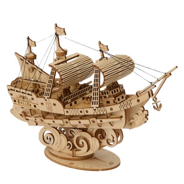 つくるんです TG305 3Dウッドパズル 「帆船」[プラザクリエイト]《発売済・在庫品》