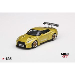 1/64 Pandem Nissan GT-R R35 GTウィング コスモポリタンイエロー(右ハンドル)[MINI GT]《在庫切れ》｜amiami