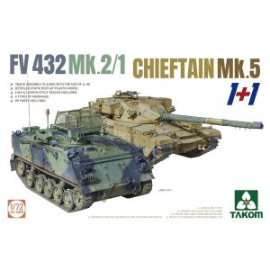 1/72 FV 432 Mk.2/1 + チーフテン Mk.5 プラモデル[TAKOM]《在庫切れ》｜amiami