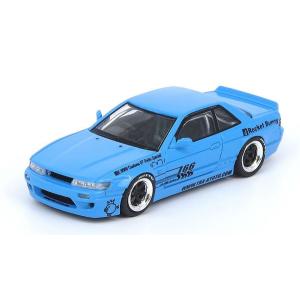 【開封品】1/64 INNO シルビア S13 ロケバ ブルー イノモデルのロケットバニー・日産シルビア【INNO64 NISSAN
