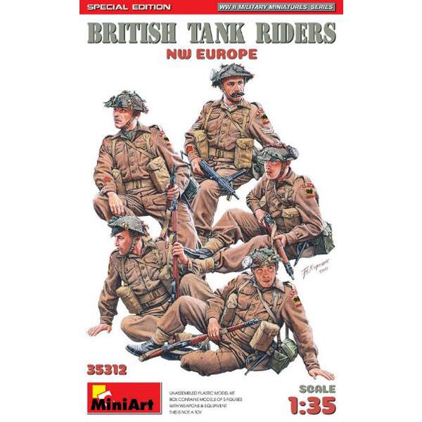 1/35 イギリス軍戦車兵乗員セット5体入(NWヨーロッパ))特別版(歩兵用武器・装備品付) プラモ...