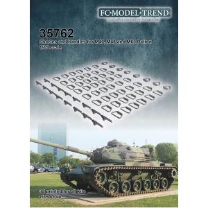 1/35 M47/M48/M60パットン戦車用シャックル＆ハンドルセット
