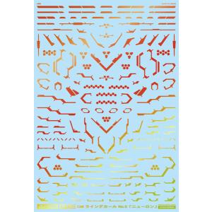 1/100 GM ラインデカール No.5プリズムレッド＆ネオンレッド