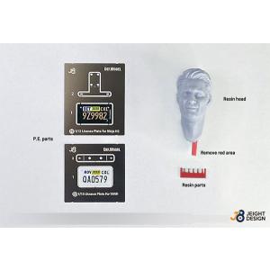 1/12 カワサキGPZ900R/Ninja H2 CARBON用ナンバープレートセットスペアヘッド付 ムービーコレクション