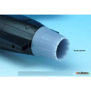 1/48 現用 韓国空軍練習機T-50ブラックイーグル エキゾーストノズルセット オープン開状態