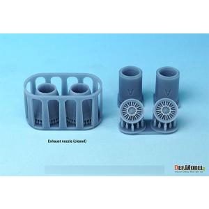 1/72 現用 アメリカ海軍艦上戦闘機F/A-18E/F/Gスーパーホーネット用エキゾーストノズルセット クローズ状態