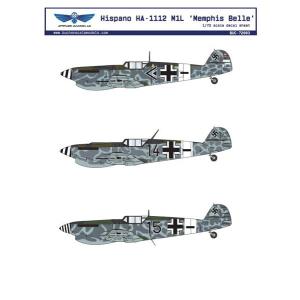 1/72 イスパノ HA-1112 M1Lデカール