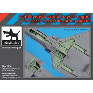 1/48 A-4 スカイホーク用着陸装置庫＆ エンジン