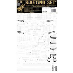 1/48 Bf109G-6 機体リベットデカール