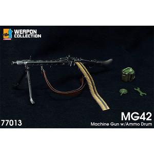 1/6 WW.II ドイツ軍 MG42 機関銃 ドラム弾倉付属 完成品