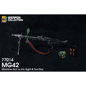 1/6 WW.II ドイツ軍 MG42 機関銃 対空照準＆ツールボックス付属 完成品
