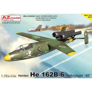 1/72 He162B-6“フォルクスイェーガー 1946年 プラモデル [AZ Model]の商品画像