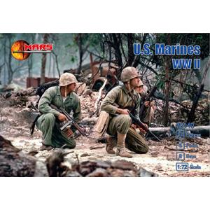 1/72 アメリカ海兵隊WW2・8ポーズ32体 プラモデル[マース]《０５月予約》