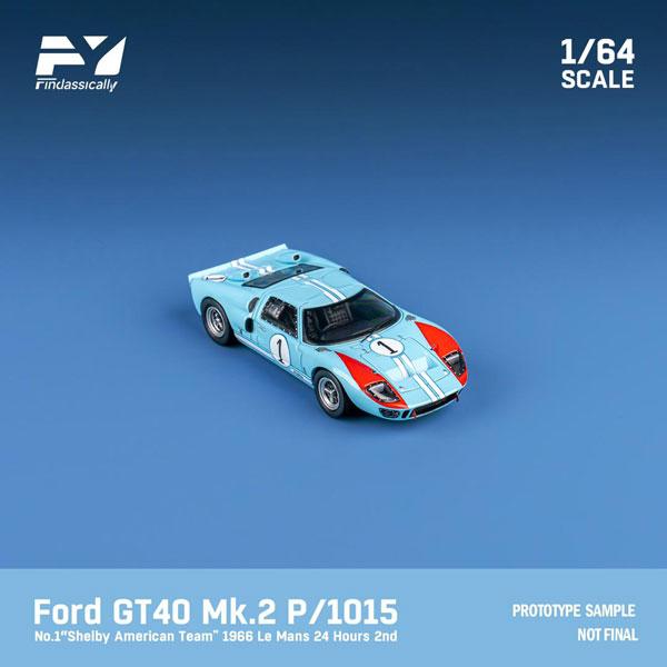 1/64 フォード GT40 Mk2 P/1015 1966 Le Mans #1 ブルー[Finc...