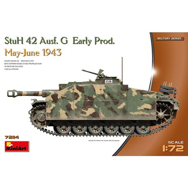 1/72 10.5cm突撃榴弾砲42 Ausf. G 初期型 プラモデル[ミニアート]《０９月予約》