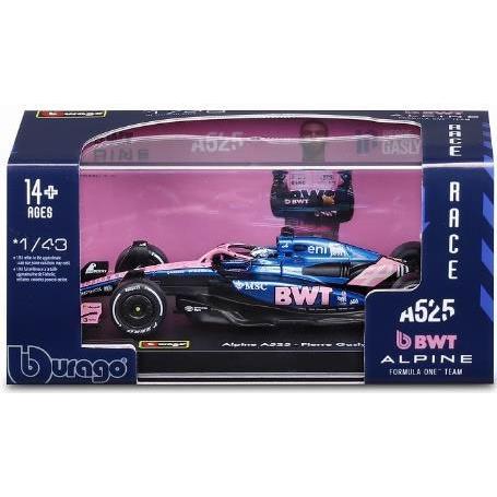 1/43 BWTアルピーヌ A525 2025 モナコGP No，10 P.ガスリー ドライバー付[...