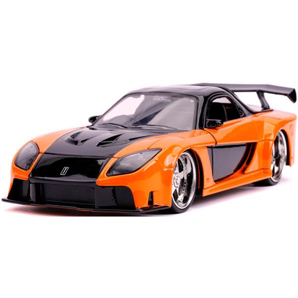 1/24 F＆F マツダ RX-7 オレンジ/ブラック (ハン)（再販）[Jada Toys]《０３...