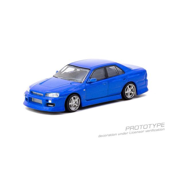 1/64 URAS Skyline ER34 Blue (ペーパーボックス)[Tarmac Work...