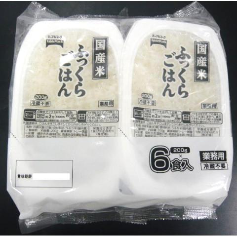 テーブルマーク　ふっくらごはん 国産米使用　200g×6