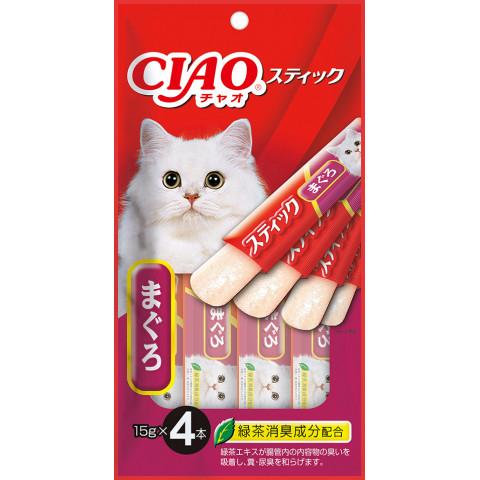 【ペットフード】【猫用・おやつ】いなば　チャオスティック まぐろ　15g×4