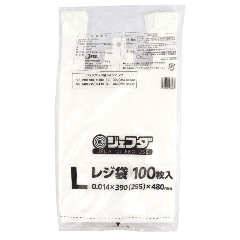 ジェフダ　レジ袋(L)　100枚<お1人様3点限り>