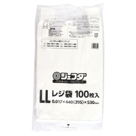 ジェフダ　レジ袋(LL)　100枚<お1人様3点限り>