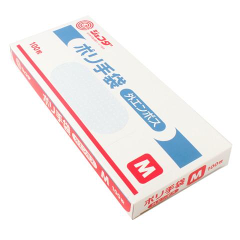 ジェフダ　ポリ手袋 外エンボス(M)　100枚